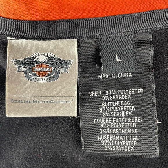 Harley Davidson Full Zip Motorcycle Riding Jacket Womens Size large embroidered - Picture 8 of 10